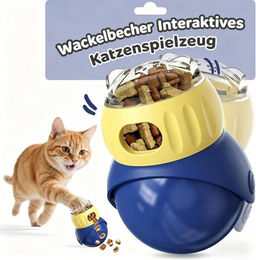 ibettertec Intelligenzspielzeug für Hunde mit Slow Feeder und verstellbarem Leckerli-Spender in Blau – Bild 1 von 5