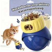 Produktbild von ibettertec Intelligenzspielzeug für Hunde mit Slow Feeder und verstellbarem Leckerli-Spender in Blau