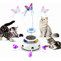 Produktbild von ibettertec Katzenspielzeug Intelligenzspielzeug 7-teiliges Set mit 3 Modi und USB-Wiederaufladung in Weiß