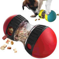 Produktbild von IBS HappyHome Intelligenzspielzeug Futterball für Hunde mit Slow Feeder Funktion aus Kunststoff in Rot für kleine und mittlere Hunde
