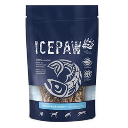 ICEPAW Welpen Kauknochen aus Rinderhaut und Lachshaut zur Zahnpflege 250g - 4 x 62,5 g – Bild 1 von 2