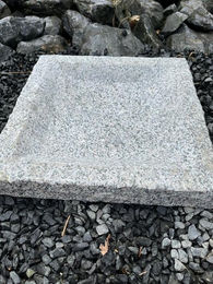 IDYL Vogeltränke Grani Quadrat Grau – Bild 1 von 2