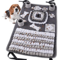 Produktbild von IEUUMLER Schnüffelteppich Hund Trainingsmatte Intelligenzspielzeug Grau Waschbar