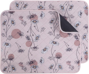 IEUUMLER Waschbare Welpenunterlagen wiederverwendbar schnell absorbierend Rosa 91x58cm 2 Stück - 2 x 91 cm – Bild 1 von 5