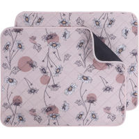 Produktbild von IEUUMLER Waschbare Welpenunterlagen wiederverwendbar schnell absorbierend Rosa 91x58cm 2 Stück - 2 x 91 cm