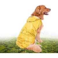 Produktbild von Igeteck Reflektierender Regenmantel für Hunde in Gelb Größe 6XL mit Leinenöffnung