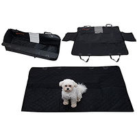 Produktbild von ikonka Hundematte Auto Schonbezug für Hund und Katze Wasserdicht mit Pupiel Print 136cm x 120cm