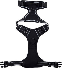 Illes-Laedchen Hundegeschirr Schwarz verstellbar aus Polyester mit Polsterung und Reflektoren – Bild 1 von 3