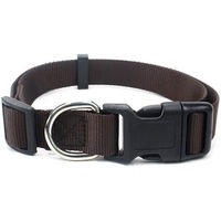 Produktbild von Illes-Laedchen Hundehalsband aus Nylon für erwachsene Hunde mit Klickverschluss verstellbar Braun S M L