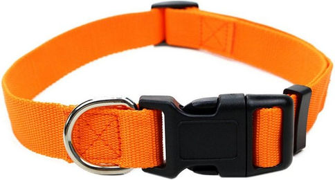Illes-Laedchen Hundehalsband aus Nylon mit Klickverschluss Orange – Bild 1 von 4