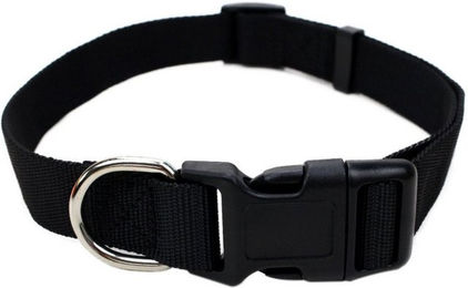 Illes-Laedchen Hundehalsband aus Nylon mit Klickverschluss Schwarz – Bild 1 von 4