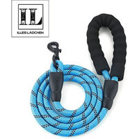 Produktbild von Illes-Laedchen Hundeleine aus Nylonseil mit gepolsterter Handschlaufe 150 cm