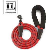 Produktbild von Illes-Laedchen Hundeleine aus wasserabweisendem Nylon-Seil mit gepolsterter Handschlaufe für Hunde