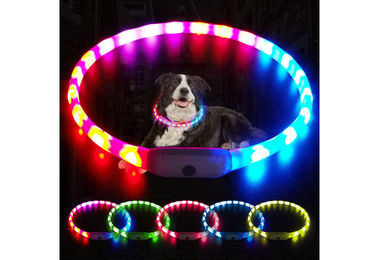 Illes-Laedchen LED Leuchtring Hundehalsband aus Silikon bunt für erwachsene Hunde – Bild 1 von 12
