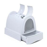 Produktbild von IMAC Haubentoilette für Katzen aus Kunststoff Größe M in Blau Grau oder Weiß