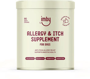 Produktbild von Imby Allergy & Itch Haut-Fell-Supplement für Hunde mit 90 Chews
