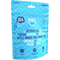 Produktbild von Imby Nibbles Bite & Breath Vegan Zahnpflege-Snack für Hunde 100 g