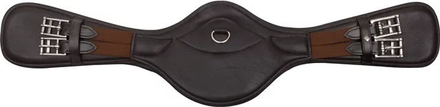 Imperial Riding Anatomischer Springgurt mit Bauchlatz und Rollenschnallen Dunkelbraun 125cm – Bild 1 von 1