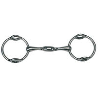 Produktbild von Imperial Riding Aufziehtrense Doppelgebiss Oval aus Edelstahl Silber 17mm Links