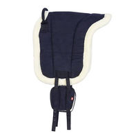Produktbild von Imperial Riding Bareback-Pad Free Ride für Pferde mit V-Gurt-Technik aus Kunstwildleder und Kunstfell in Navy Blau