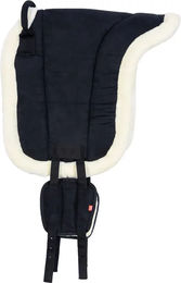 Imperial Riding Bareback-Pad Free Ride mit V-Gurt-Technik aus Kunstleder und Kunstfell Schwarz Cob – Bild 1 von 3