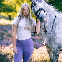 Produktbild von Imperial Riding Bliss Reithose Damen Full Grip Lila Größe 40 mit Elasthane