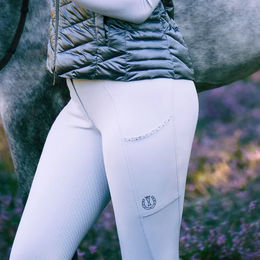 Produktbild von Imperial Riding Bliss Reithose Damen Full Grip Weiß Größe 44 mit Elasthaneinsätzen