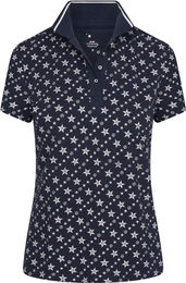 Produktbild von Imperial Riding Bobby Star Reit-Poloshirt für Mädchen in Blau Größe 12 Jahre
