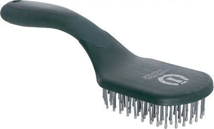 Produktbild von Imperial Riding Boomerang Mähnen- und Schweifbürste für Pferde aus Naturmaterial in Grün-Schwarz