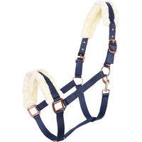 Produktbild von Imperial Riding Classic Fur Pferdehalfter aus Nylon mit Kunstfellpolsterung Navy Pony