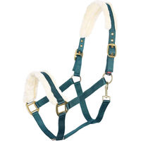 Produktbild von Imperial Riding Classic Fur Pferdehalfter für Fohlen aus Nylon mit Kunstfell in Grün und Gold