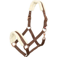 Produktbild von Imperial Riding Classic Fur Pferdehalfter für Fohlen aus Nylon mit Kunstfellpolsterung in Walnuss
