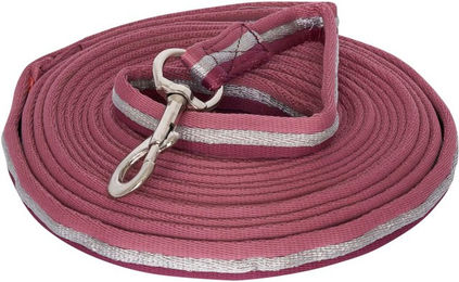 Imperial Riding Classic Longierleine aus weichem Nylon in Rosé-Bordeaux-Silver – Bild 1 von 1