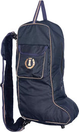 Imperial Riding Classic Stiefeltasche für Reitstiefel mit Schultergurt und Frontfach in Navy Blau – Bild 1 von 2