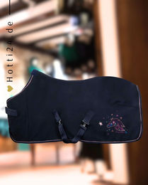 Produktbild von Imperial Riding Cosmic Sparkle Fleece Decke für Pferde Navy Blau