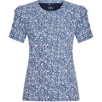 Produktbild von Imperial Riding Damen Reitshirt Strike a pose Flower mit Mesh-Einsatz in Blau Silber Bunt Größe XS