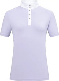 Imperial Riding Damen Turnierpolo Basic Glam Reitshirt mit Strass-Details Blauregen XS – Bild 1 von 1