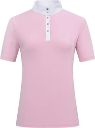 Imperial Riding Damen Turnierpolo Basic Glam Reitshirt mit Strass-Details Candy Floss Größe M – Bild 1 von 1