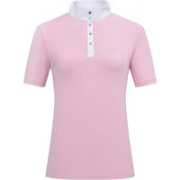 Produktbild von Imperial Riding Damen Turnierpolo Basic Glam Reitshirt mit Strass-Details Candy Floss Größe M