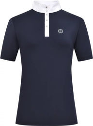 Imperial Riding Damen Turnierpolo Basic Glam Reitshirt mit Strass-Details Navy 2XL – Bild 1 von 1