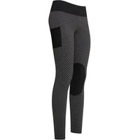 Produktbild von Imperial Riding Diamond Bubble Reitleggings Damen mit Knee Grip in Schwarz und Grau Größe XS