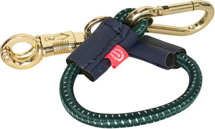 Imperial Riding Elastischer Traileranbinder mit Panikhaken und Karabiner Grün 40cm – Bild 1 von 2