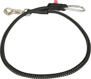 Imperial Riding Elastischer Traileranbinder mit Panikhaken und Karabiner Schwarz - 120 cm – Bild 1 von 2