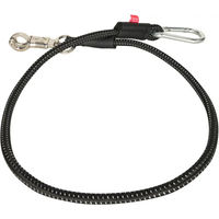 Produktbild von Imperial Riding Elastischer Traileranbinder mit Panikhaken und Karabiner Schwarz - 120 cm