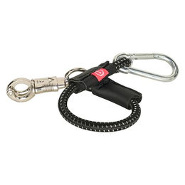 Imperial Riding Elastischer Traileranbinder mit Panikhaken und Karabiner Schwarz 40cm – Bild 1 von 2