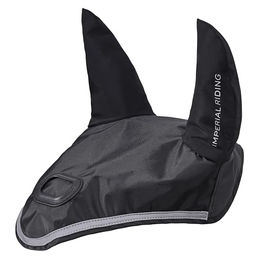 Imperial Riding Fliegenhaube IRH Luminous reflektierende Fliegenmütze mit LED-Vorbereitung Schwarz Cob – Bild 1 von 4