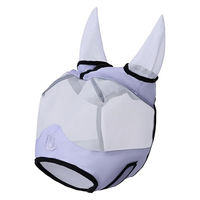 Produktbild von Imperial Riding Fliegenmaske IRH Fly Shield mit UV-Mesh und Fleeceeinfassung Blau für Vollblut
