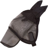 Produktbild von Imperial Riding Fliegenmaske mit Ohren und Nasenklappe Schwarz Full aus Polyester