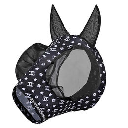 Imperial Riding Fliegenmaske Trail Ride für Ponys in Schwarz aus Mesh ohne Nasenschutz – Bild 1 von 11