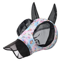 Produktbild von Imperial Riding Fliegenmaske Trail Ride mit Nasenschutz für Ponys Einhorn Design
